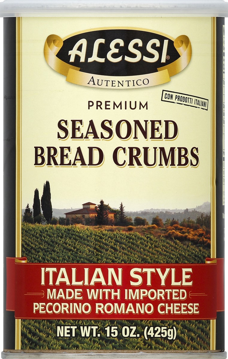 slide 1 of 3, Alessi Breadcrumbs Italian, 15 oz