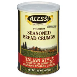 Alessi Premium Seasoned Italian Style Bread Crumbs 15 oz