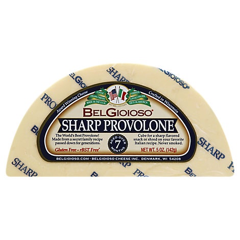 slide 1 of 1, Belgioioso Cheese Provolone Sharp, 5 oz