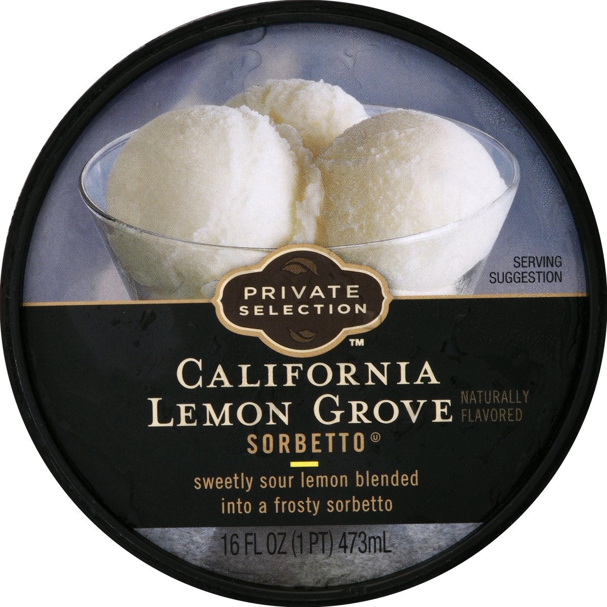 slide 2 of 6, Private Selection California Lemon Grove Sorbetto, 16 fl oz