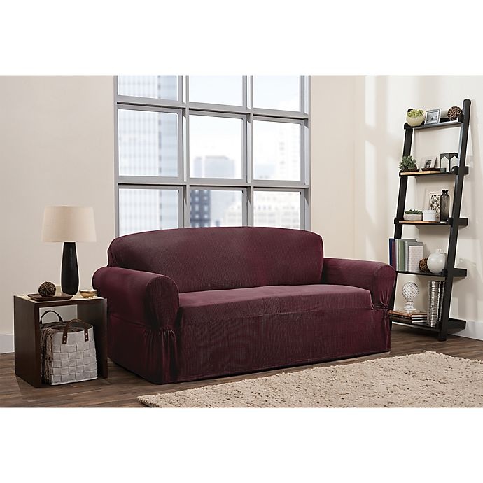 slide 1 of 6, Smart Fit Connor Sofa Slipcover - Garnet, 1 ct