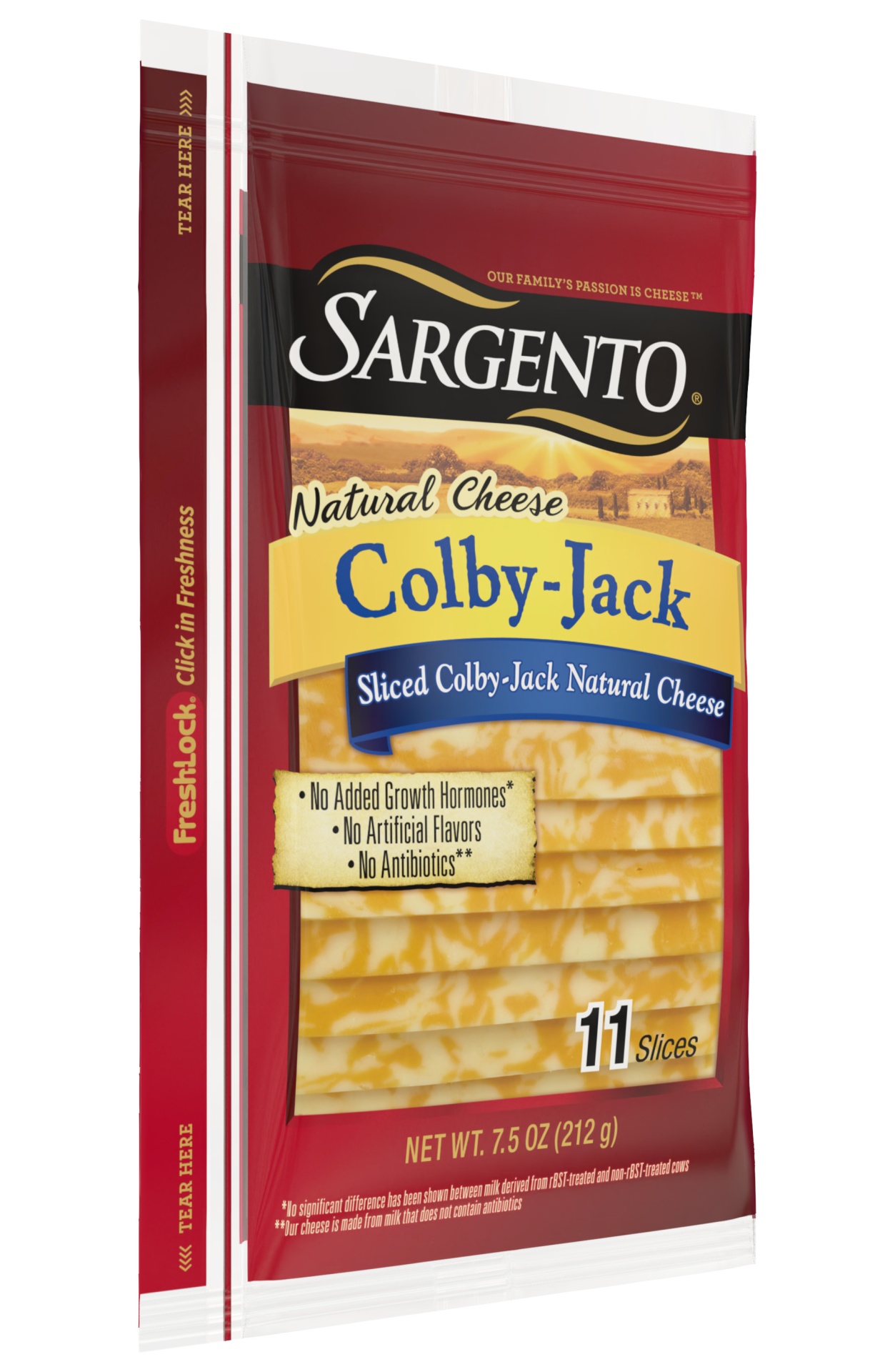 slide 3 of 7, Sargento Natural Deli Style Sliced Colby Monterey Jack Cheese, 7.5 oz