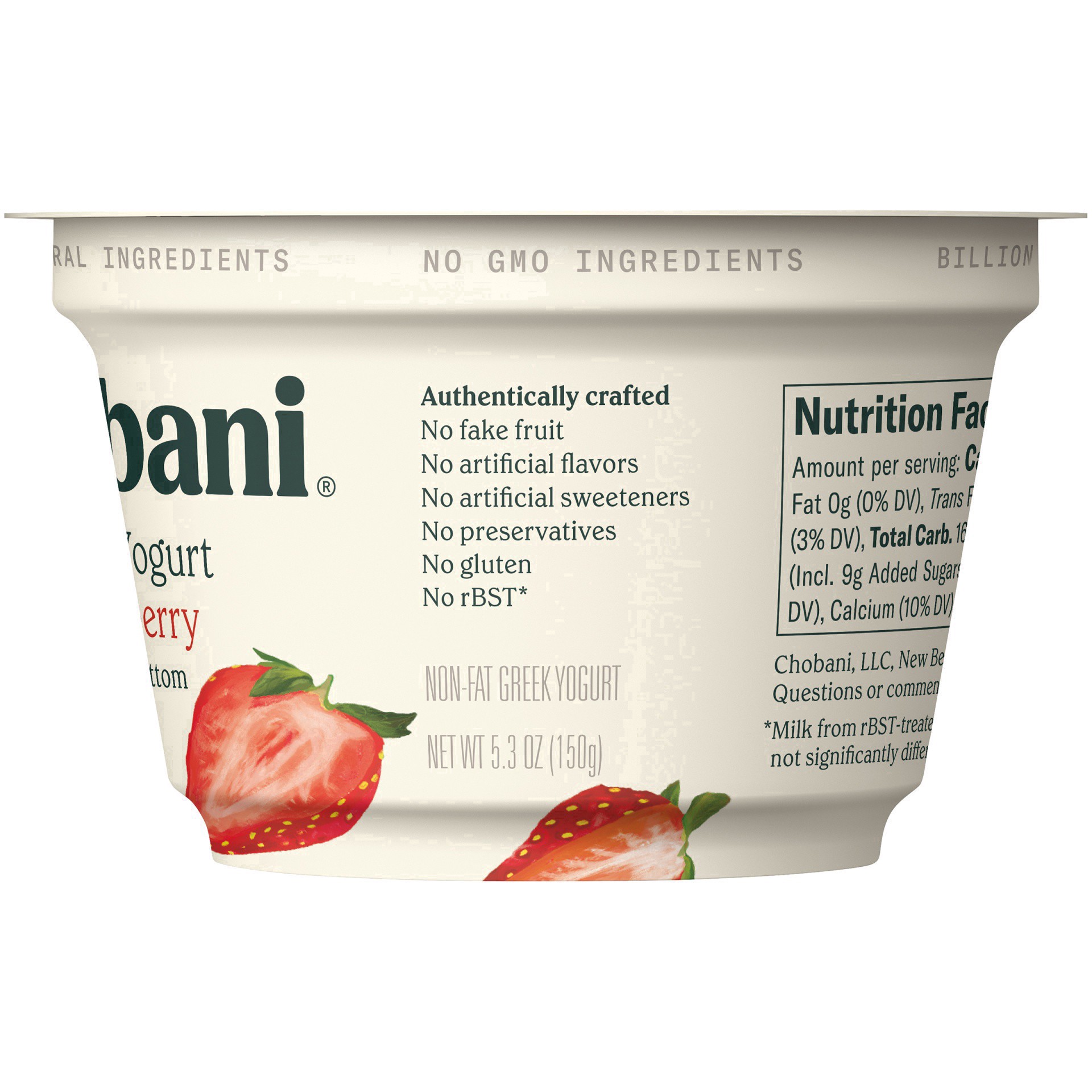 slide 66 of 83, Chobani Strawberry on the Bottom Nonfat Greek Yogurt - 5.3oz, 5.3 oz