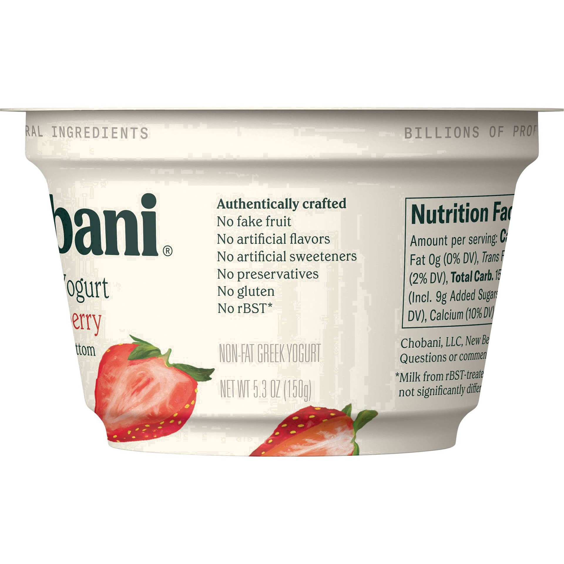 slide 10 of 83, Chobani Strawberry on the Bottom Nonfat Greek Yogurt - 5.3oz, 5.3 oz