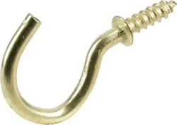Hillman Brass Cup Hooks - 50 Pack