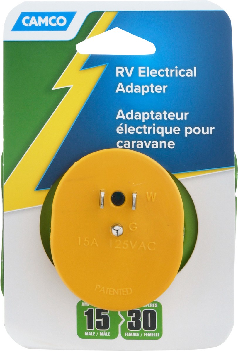 slide 1 of 12, 15 Amp Male to 30 Amp Female RV Electrical Adapter, 1 ct