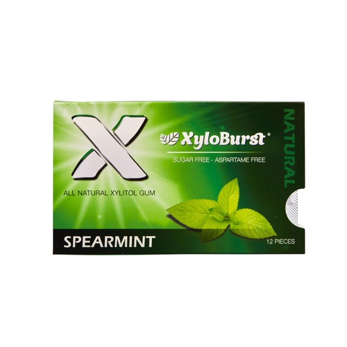 slide 1 of 1, XyloBurst® peppermint chewing gum, 0.63 oz