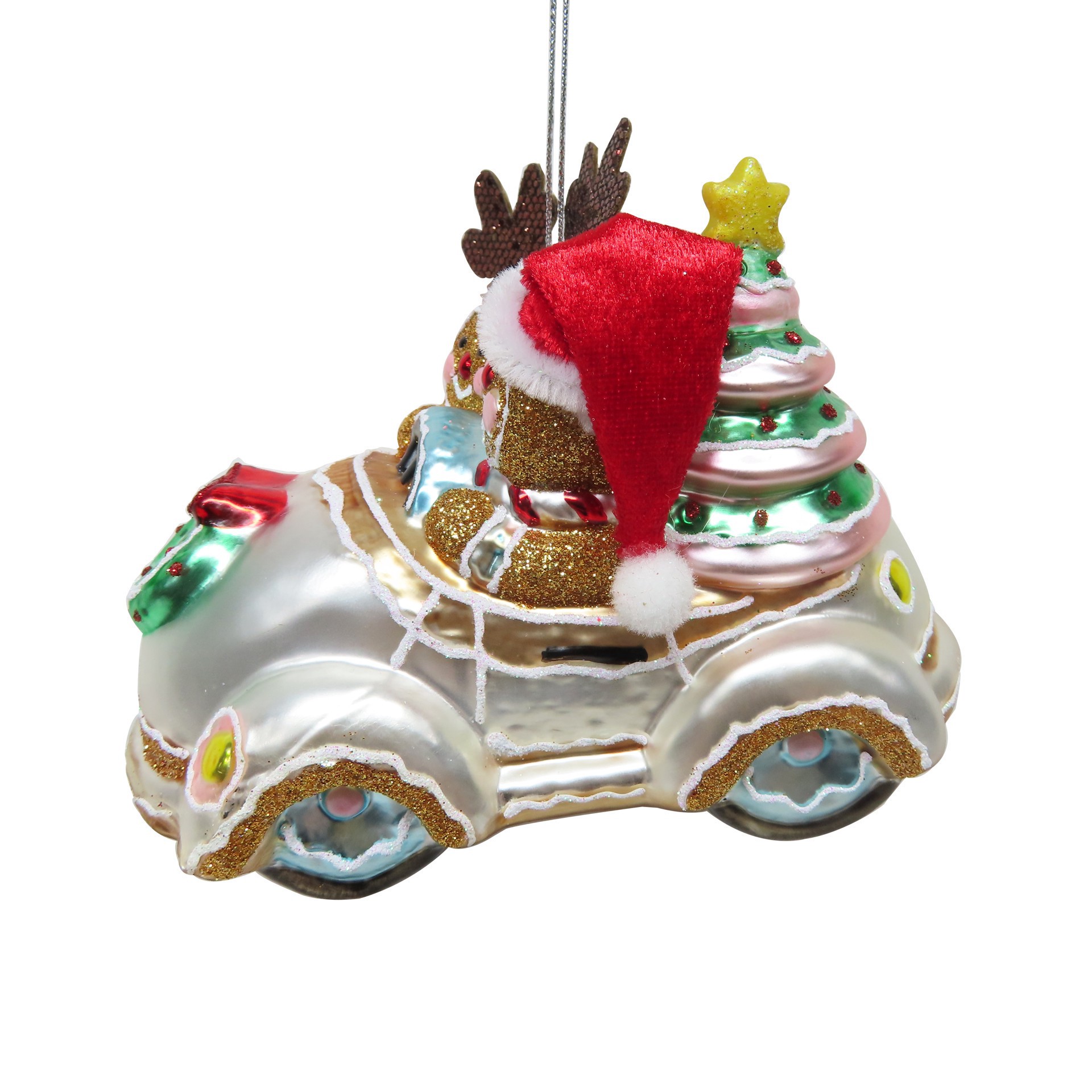 slide 2 of 4, 5.5" Gingerbread Car By Ashland, 5.5 in