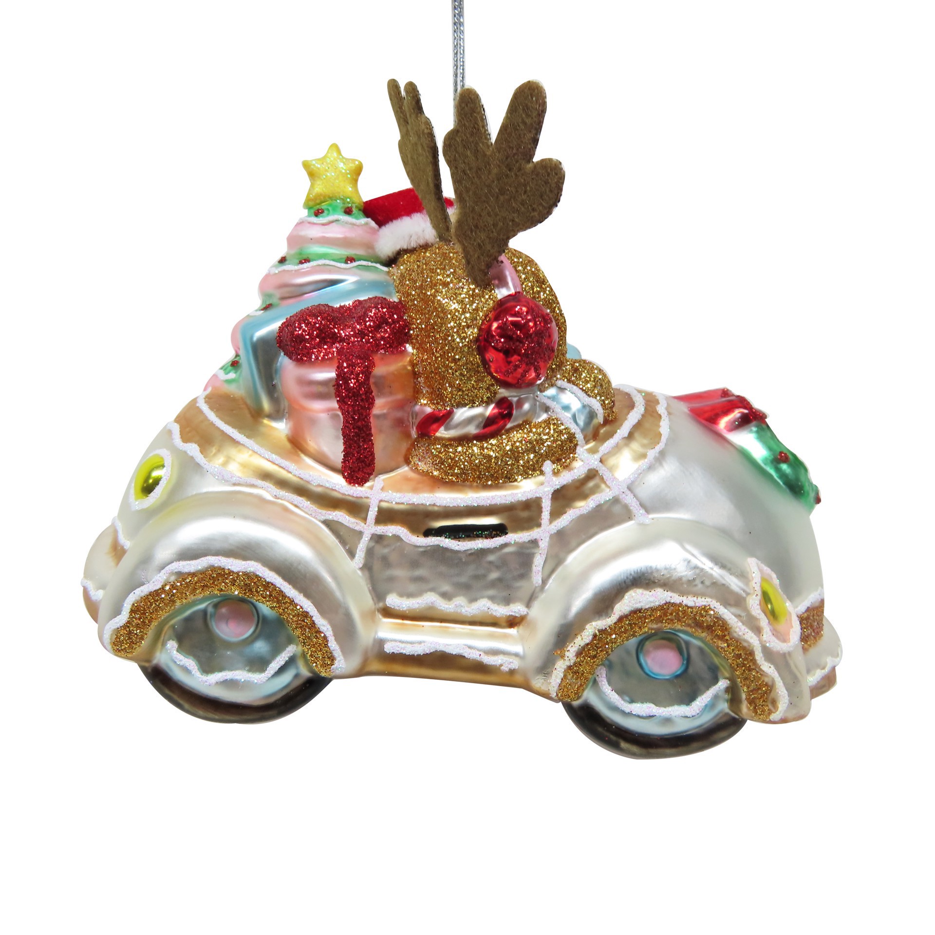 slide 3 of 4, 5.5" Gingerbread Car By Ashland, 5.5 in