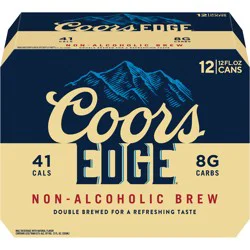 Coors Edge is now launching in the United States. Coors Edge is a non-alcohol beer with the lowest calories and carbohydrates in its class. With only 41 calories and 7 grams of carbs, this is the perfect non alc beverage for any occasion.