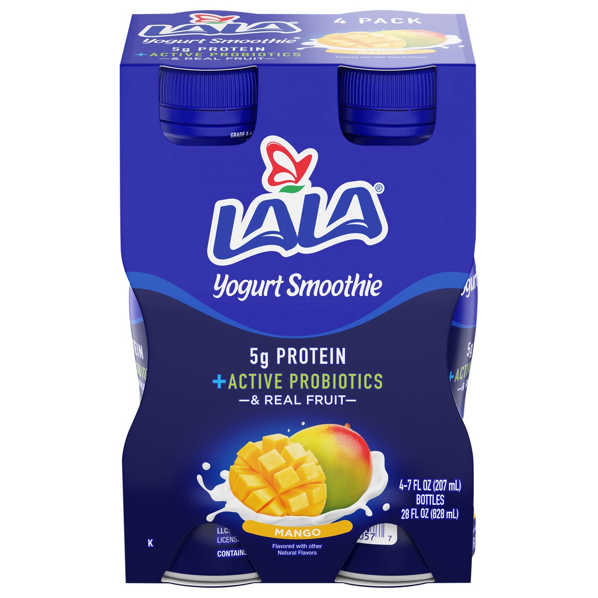 slide 1 of 9, LALA Mango Yogurt Smoothie 4 pack, 4 ct