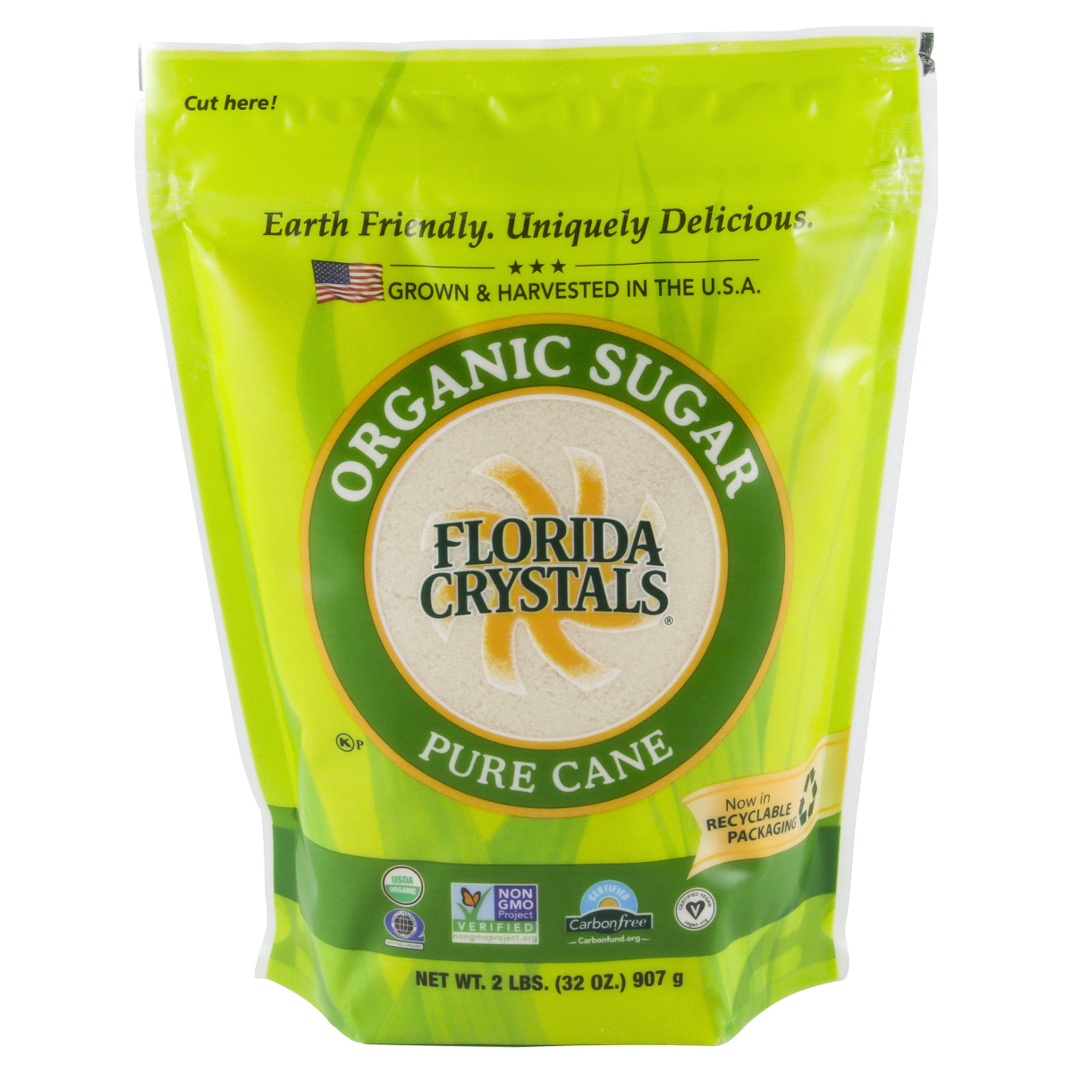 slide 1 of 6, Florida Crystals Organic Cane Sugar, 32 oz
