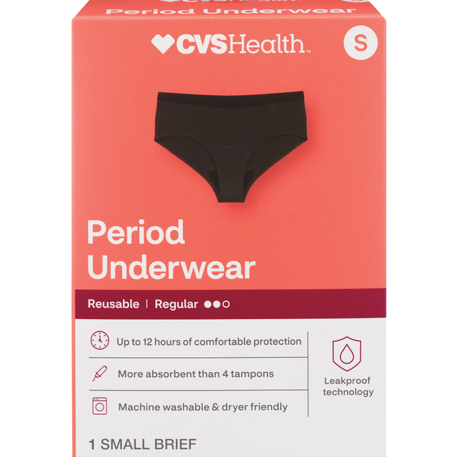 slide 1 of 1, Cvs Health Reuseable Period Underwear, Small, 1 Ct, 1 ct