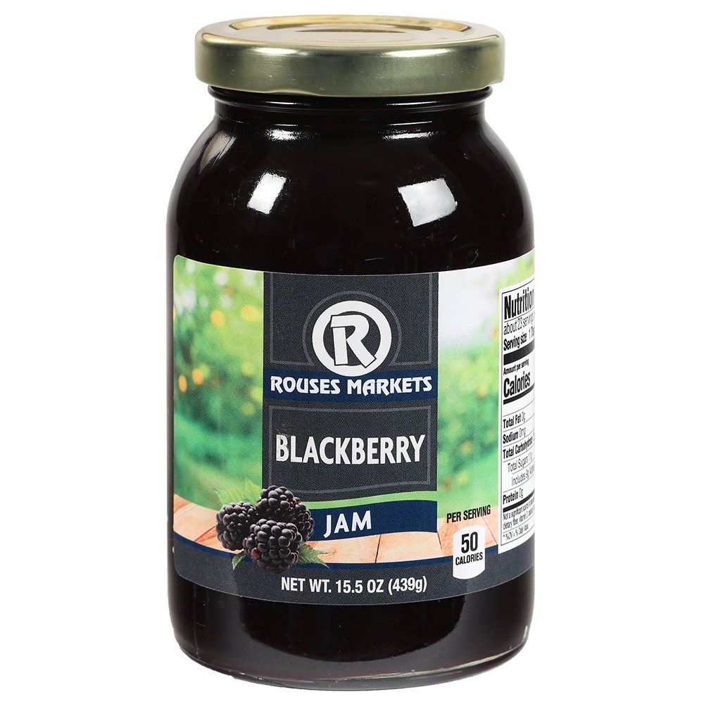 slide 1 of 1, Rouses Blackberry Jam, 15.5 oz