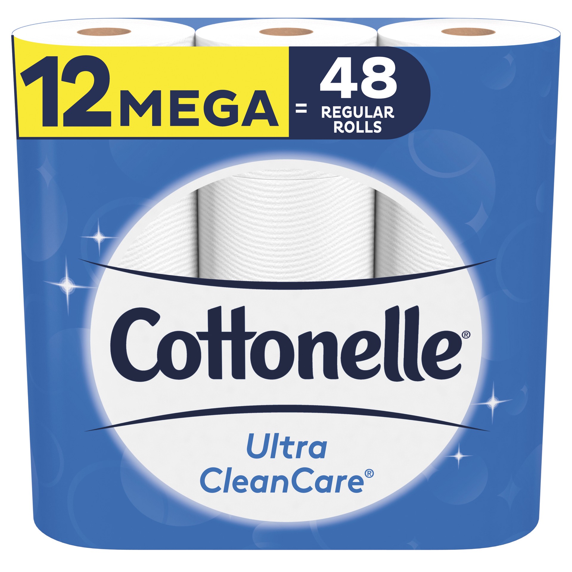 slide 1 of 9, Cottonelle Ultra Clean Strong Toilet Paper - 12 Mega Rolls, 4080 ct