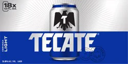Tecate Light Mexican Lager Beer, 18 Pack, 12 fl oz Cans