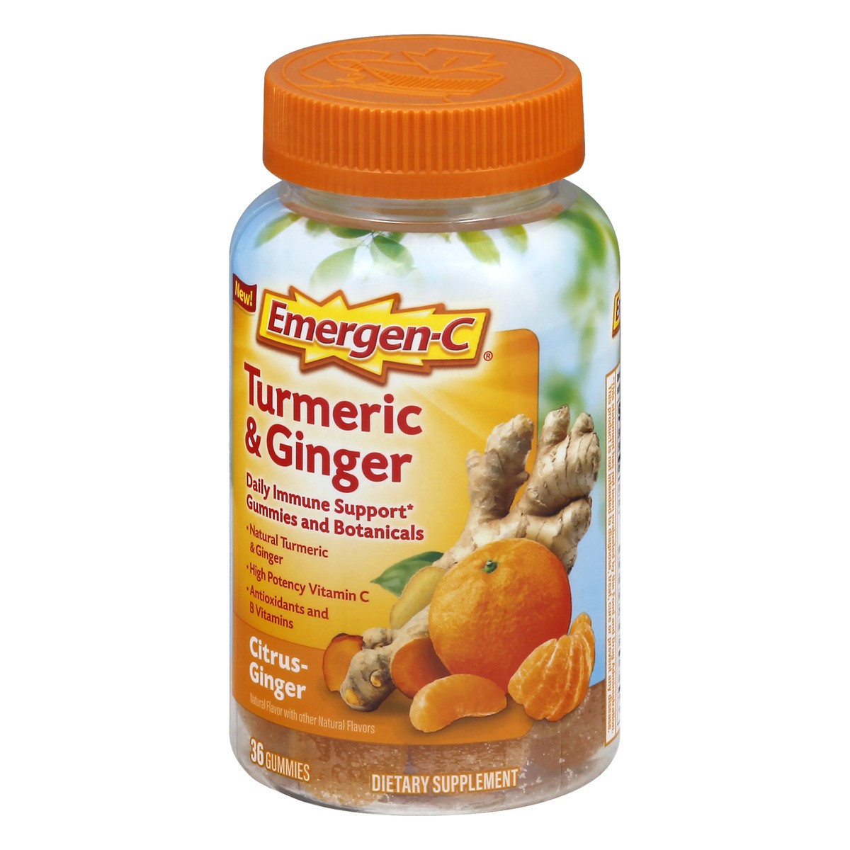 slide 6 of 10, Emergen-C Turmeric & Ginger Gummy - 36ct, 36 ct