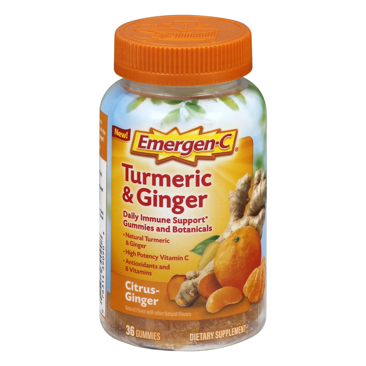 slide 7 of 10, Emergen-C Turmeric & Ginger Gummy - 36ct, 36 ct