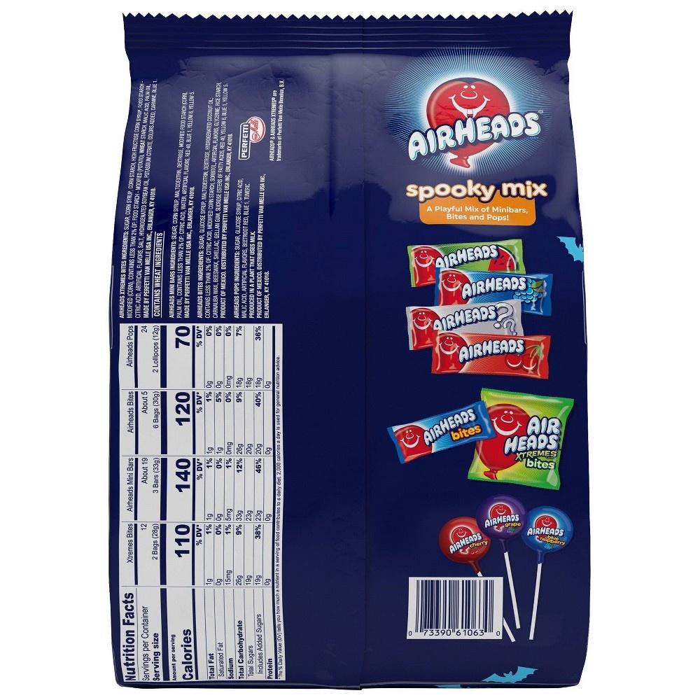 slide 2 of 3, Airheads Halloween Spooky Mix Stand Up Bag, 49.28z