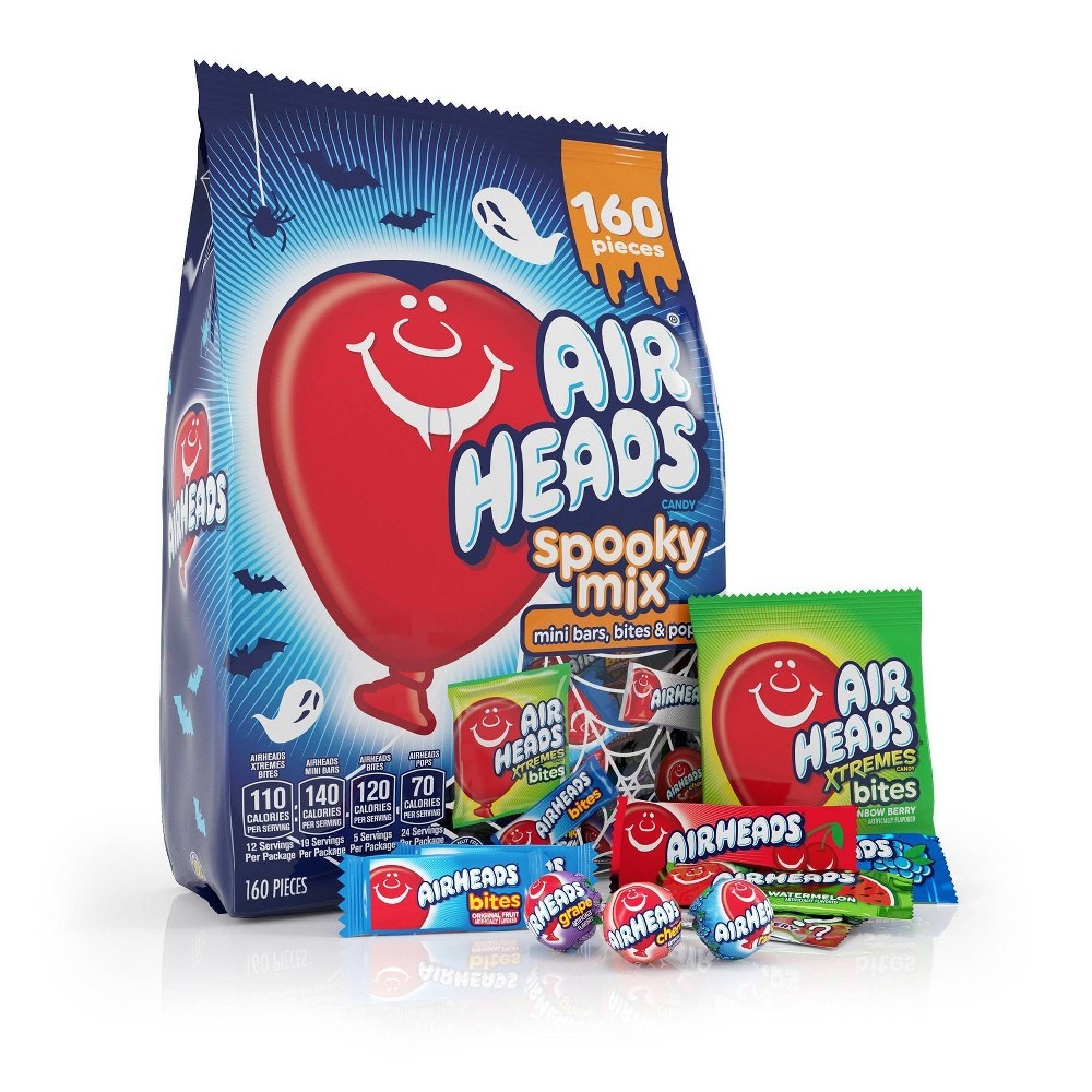 slide 3 of 3, Airheads Halloween Spooky Mix Stand Up Bag, 49.28z