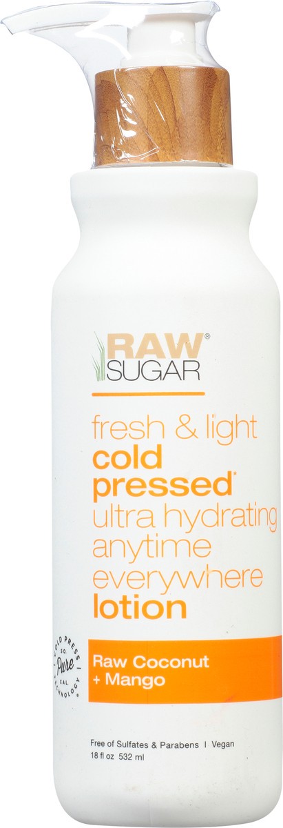 slide 3 of 13, Raw Sugar Raw Coconut + Mango Lotion 18 fl oz, 18 fl oz