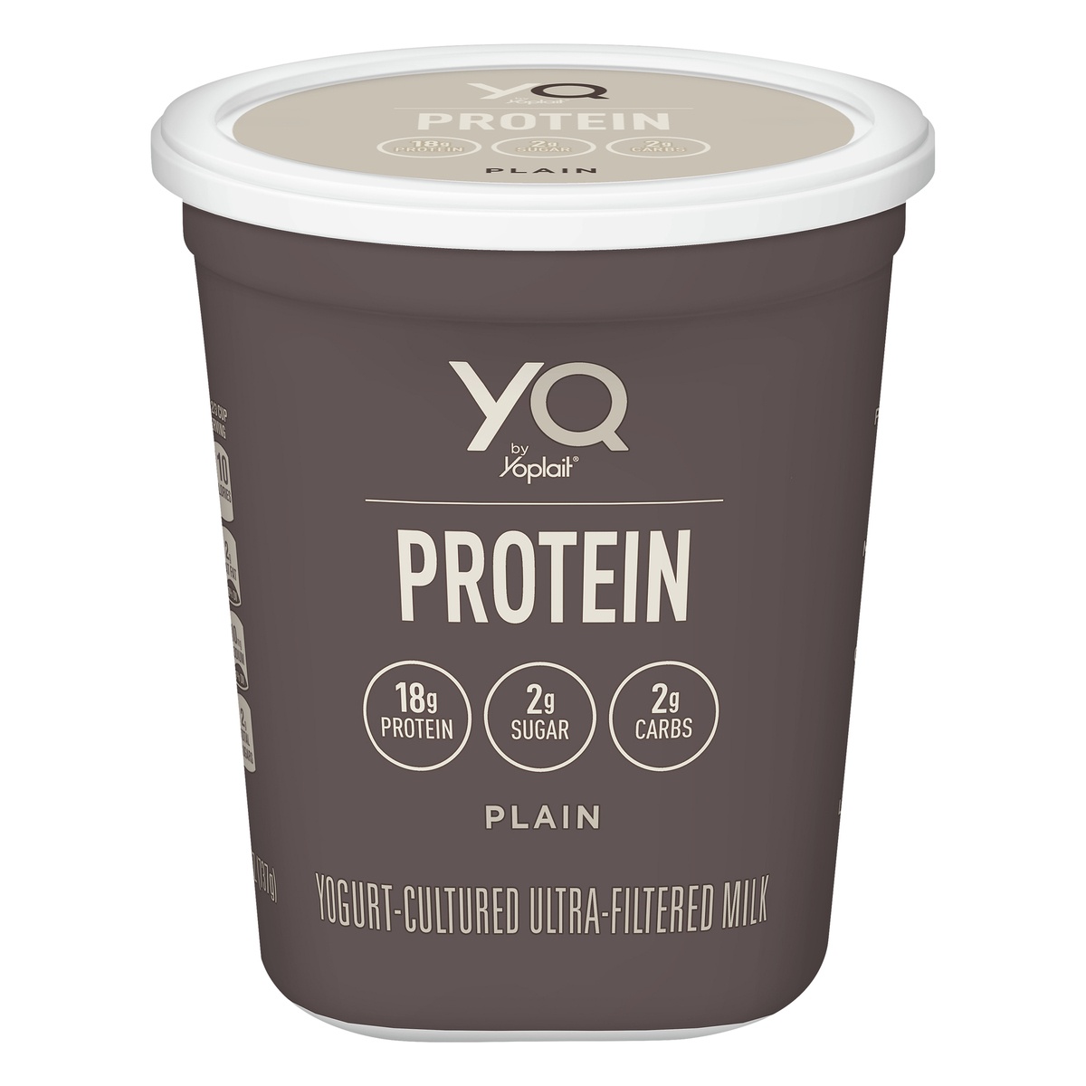 slide 1 of 1, YQ by Yoplait Plain Flavored Yogurt, 26 oz