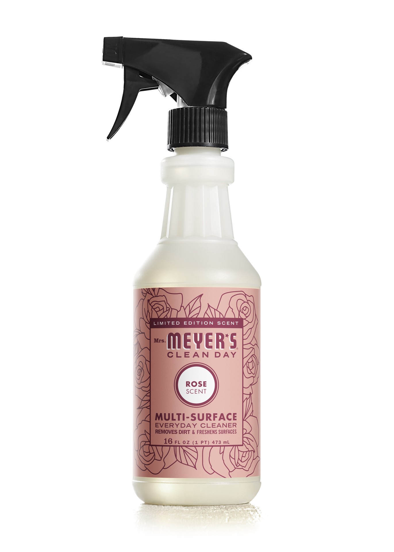 slide 2 of 8, Mrs. Meyer's Mrs. Meyer''s Clean Day Multi-Surface Everyday Cleaner, Rose Scent, 16 Ounce Bottle, 16 fl oz