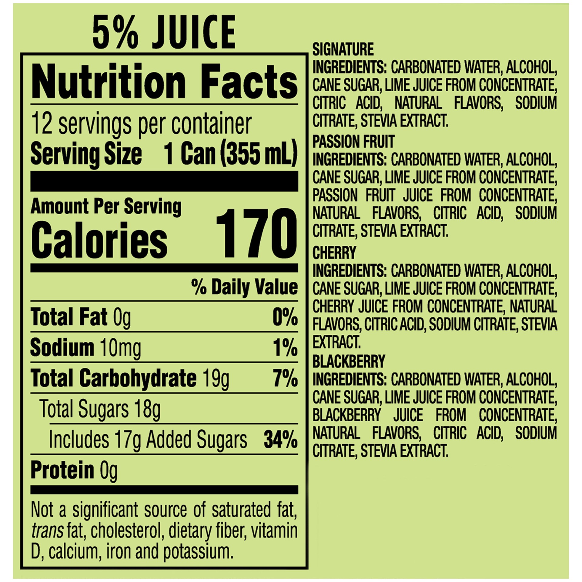 slide 4 of 5, Simply Spiked Vp3 Limeade Simply Spiked Limeade Variety Pack, 12 Pack, 12 fl oz Cans, 5.0% ABV, 12 fl oz