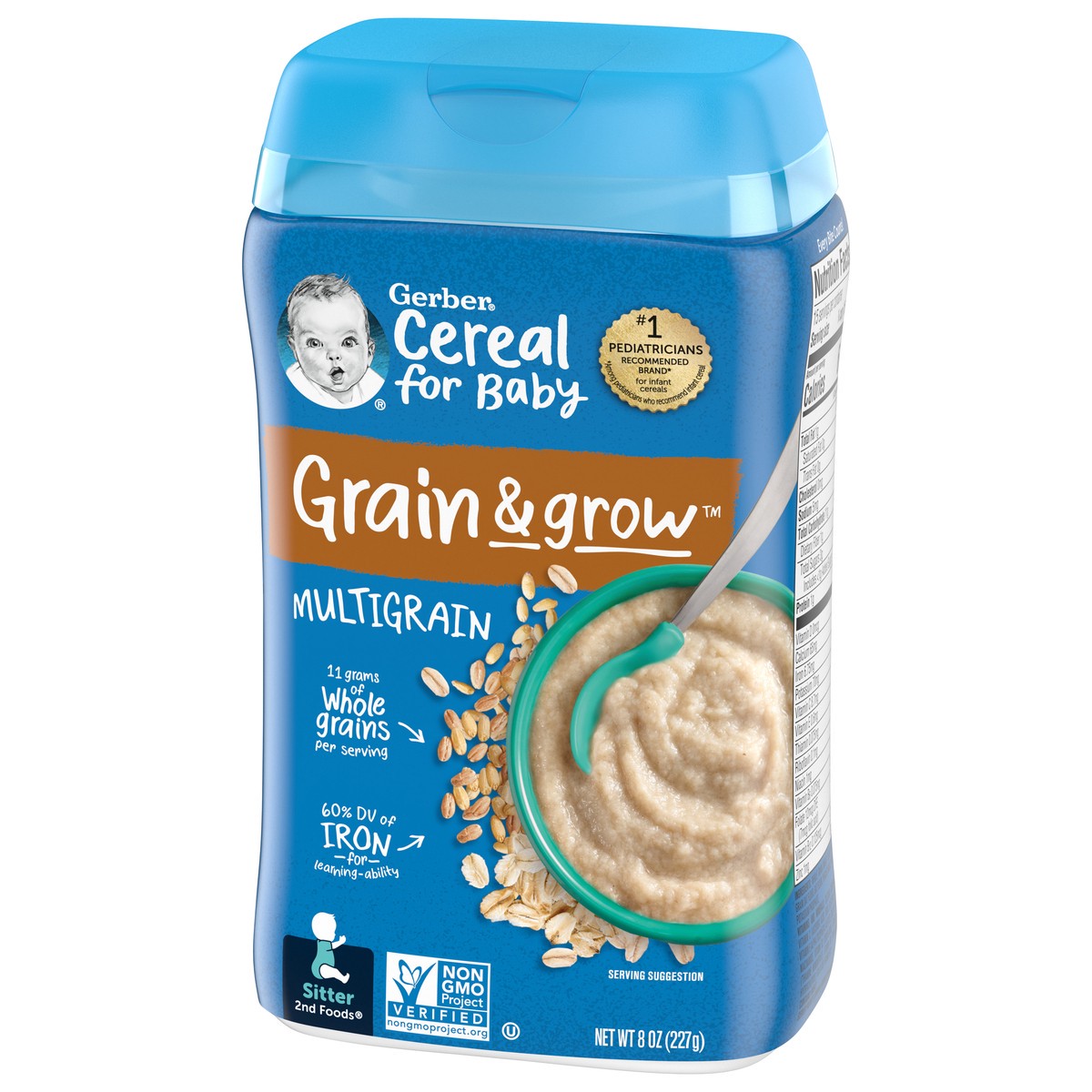 slide 3 of 9, Gerber Baby Cereal Multigrain, Clean Label Project, 8 Oz, 8 oz