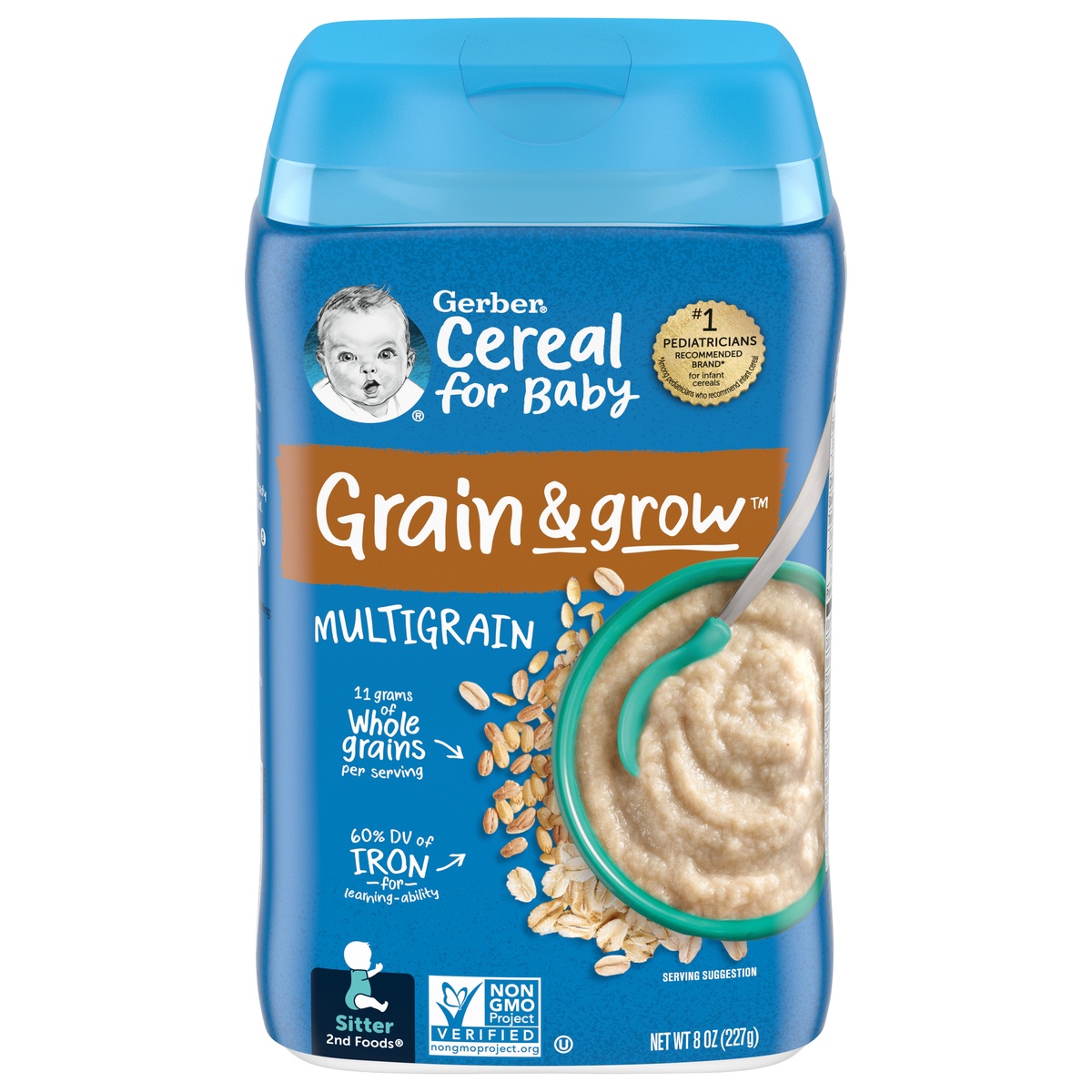 slide 10 of 10, Gerber Multigrain Cereal, 8 oz