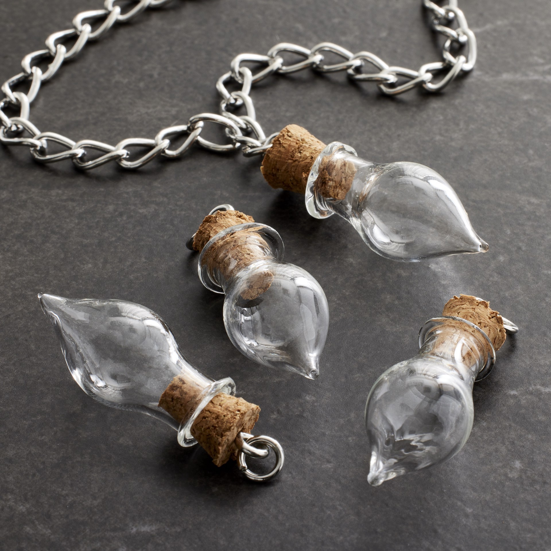 slide 4 of 4, Found Objects Mini Clear Bottles By Bead Landing, 13mm x 29mm