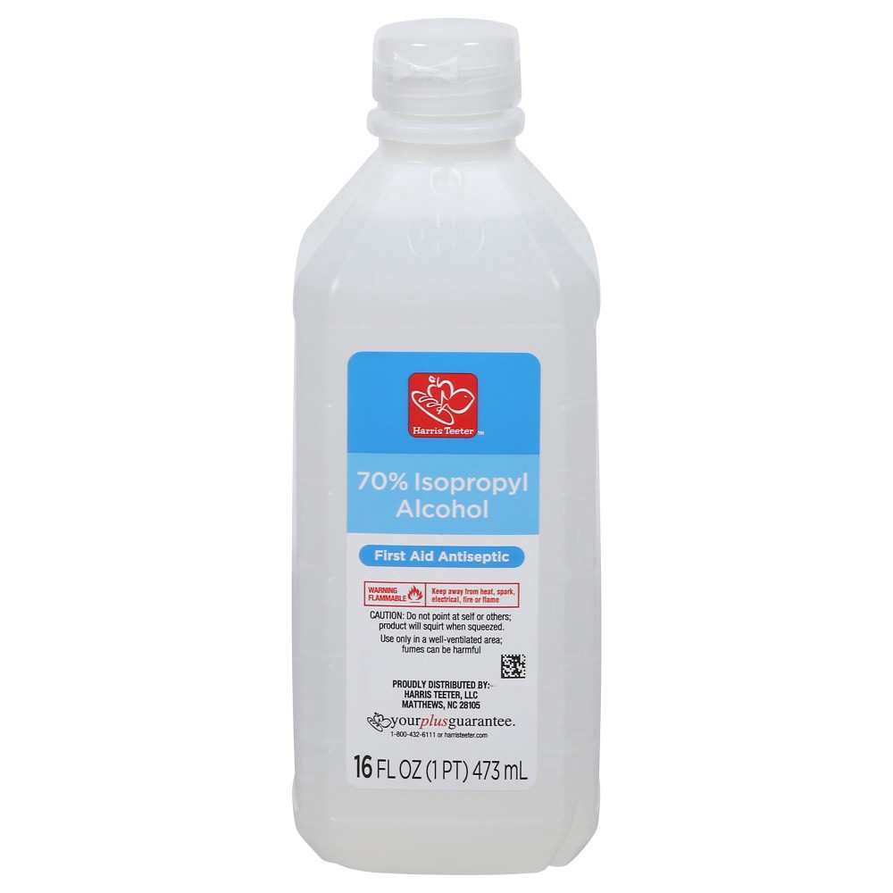 slide 2 of 2, Harris Teeter 70% Isopropyl Alcohol, 16 fl oz