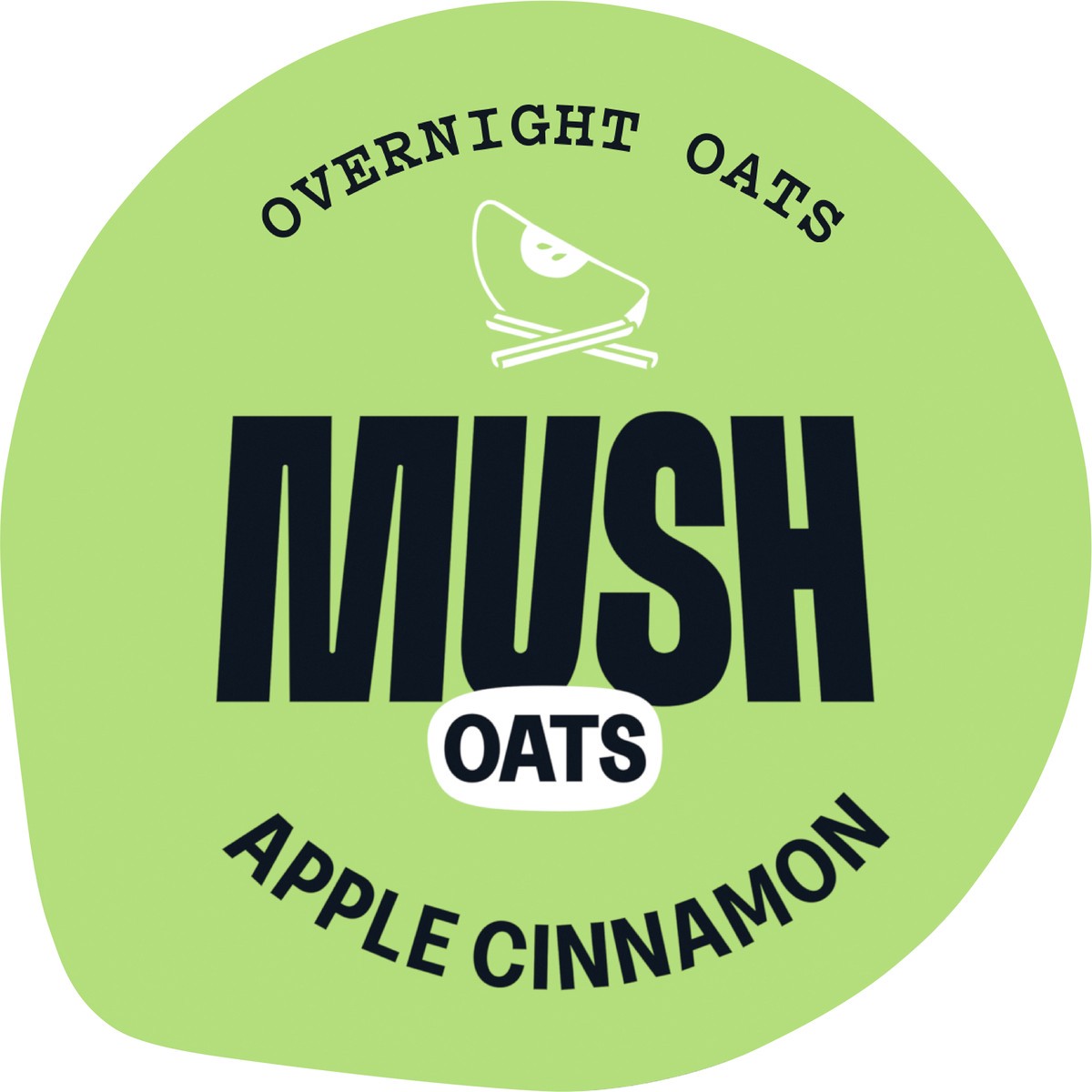 slide 5 of 5, MUSH Apple Cinnamon Overnight Oats, 5 oz