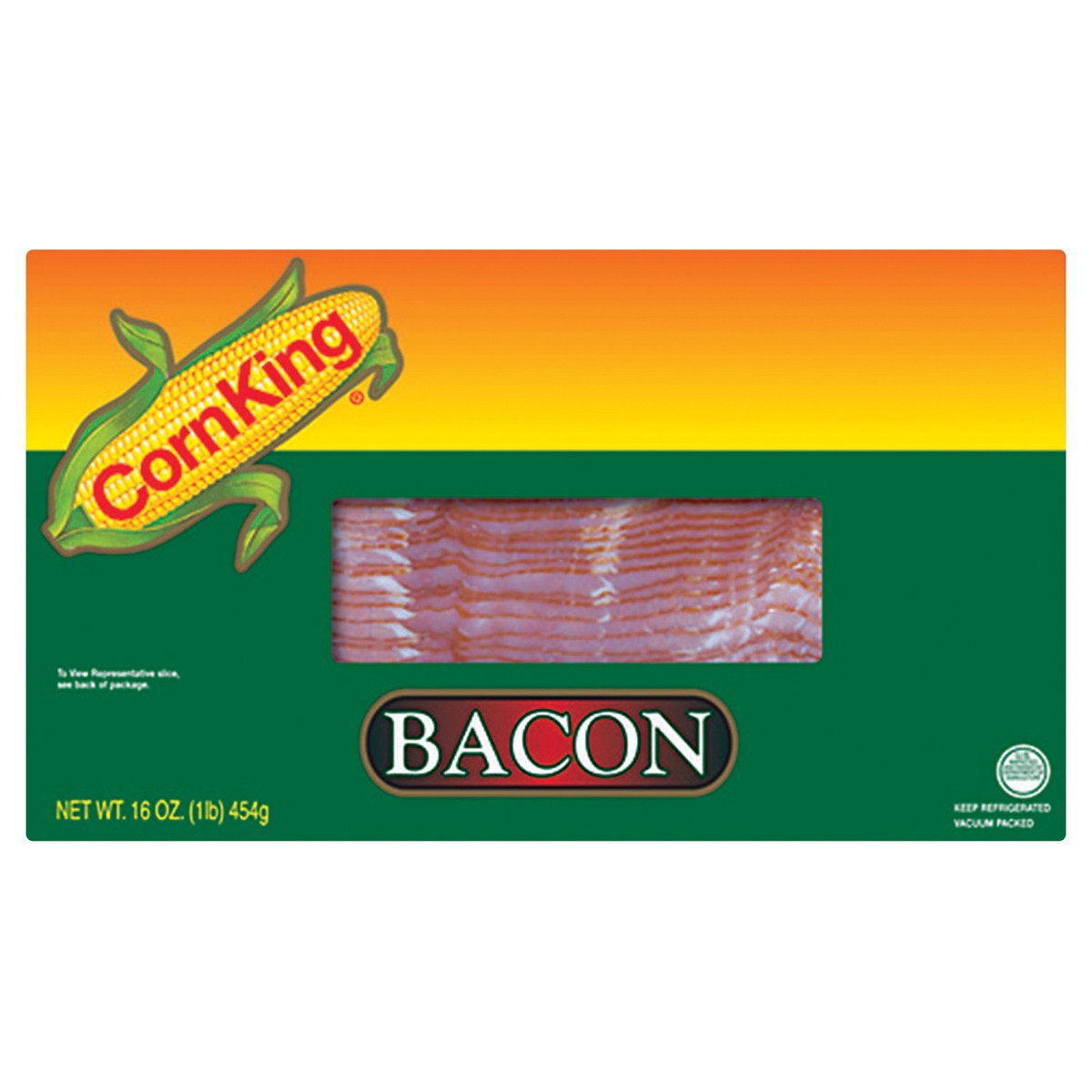 slide 4 of 13, CORN KING Hardwood Smoked Bacon, 453.59 g