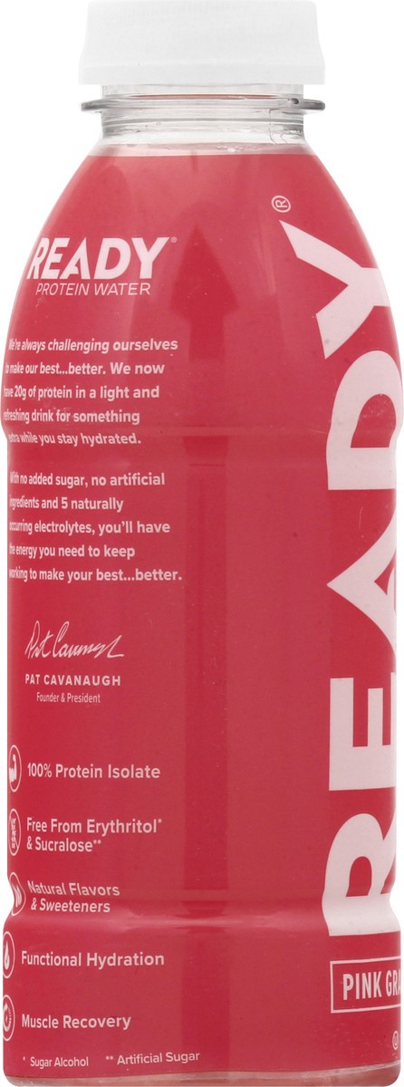 slide 10 of 13, Ready Pink Grapefruit Protein Water 16.9 oz, 16.9 fl oz