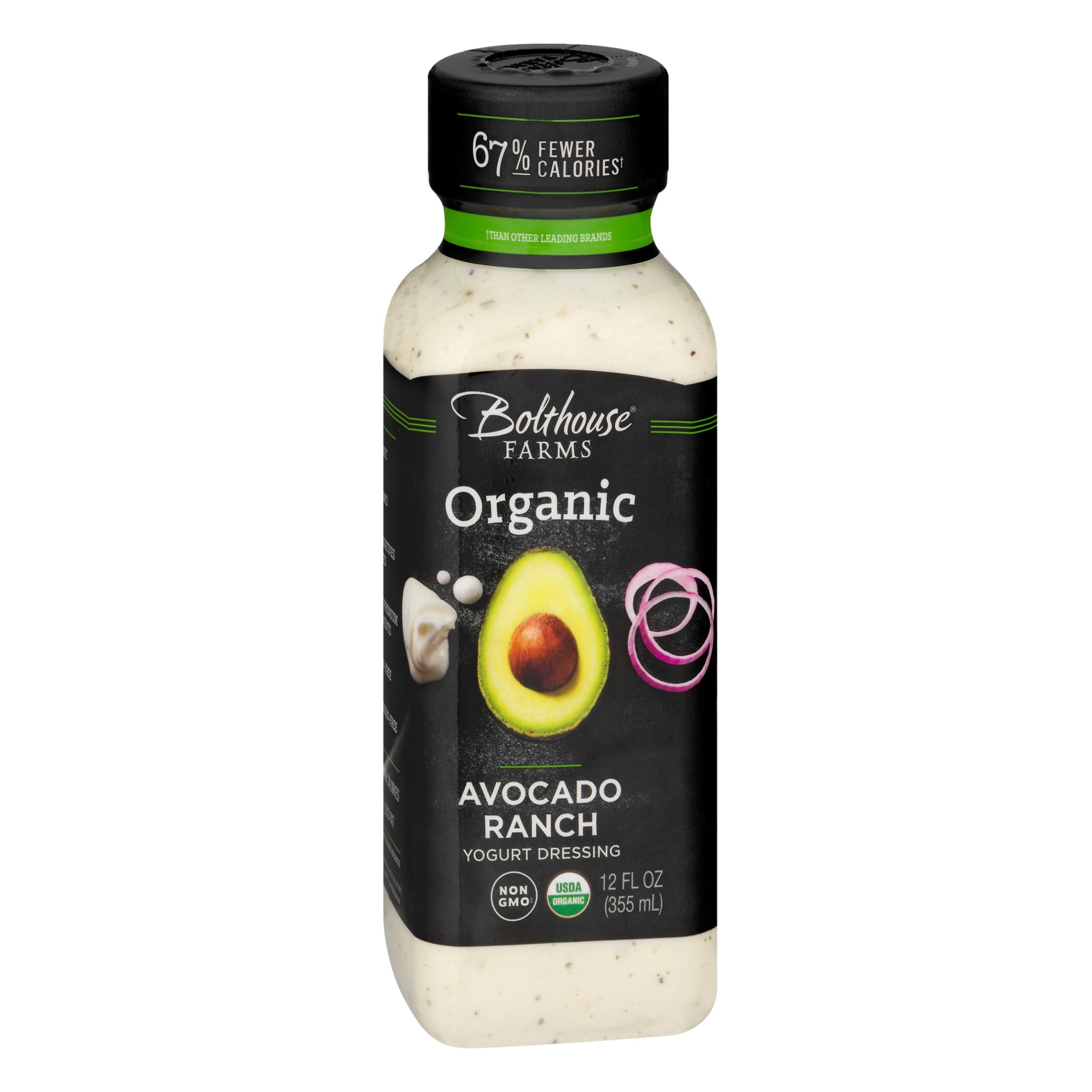 slide 1 of 5, Bolthouse Farms Organic Avocado Ranch Yogurt Dressing, 12 fl oz