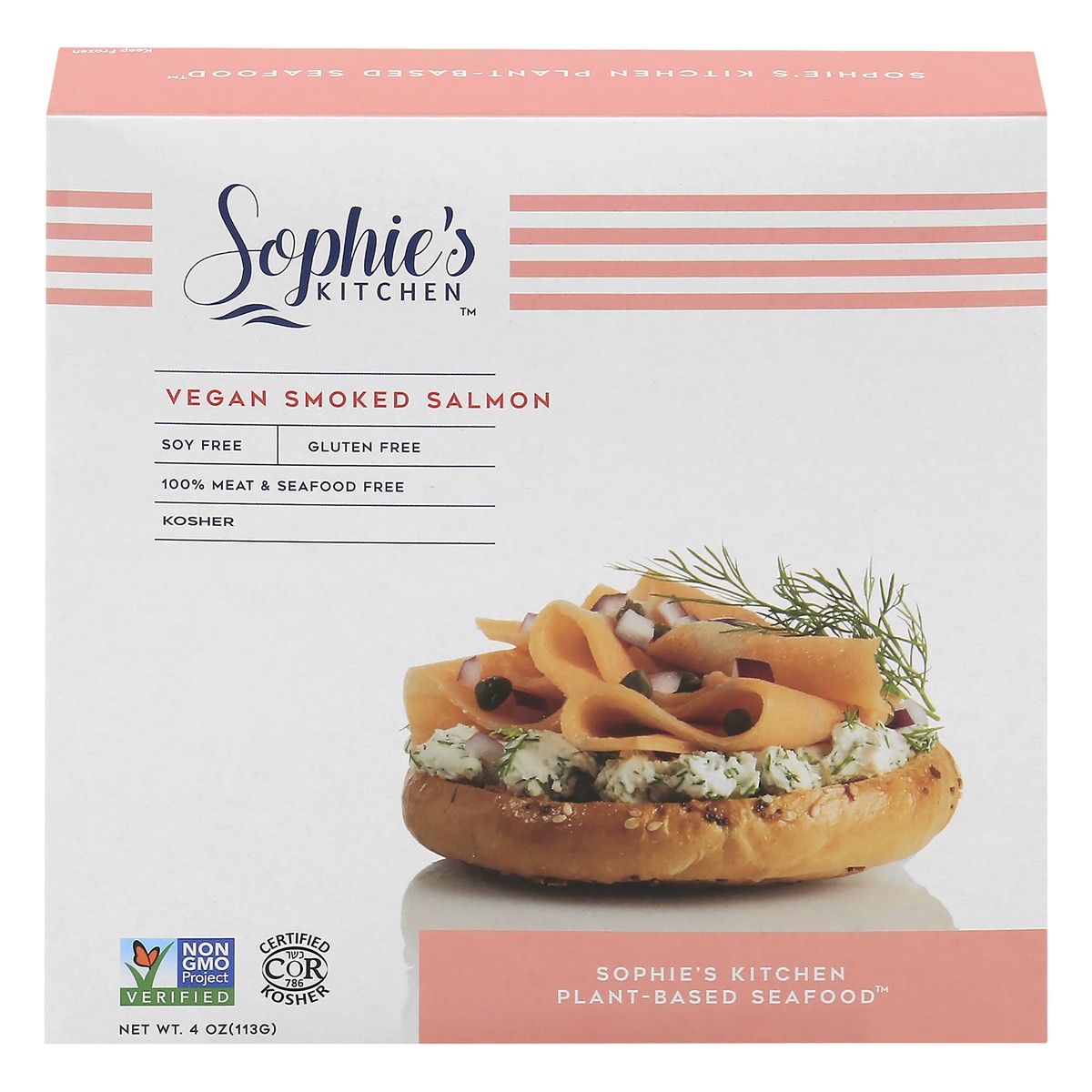 slide 1 of 10, Sophie's Kitchen Vegan Smoked Salmon 4 oz, 4 oz