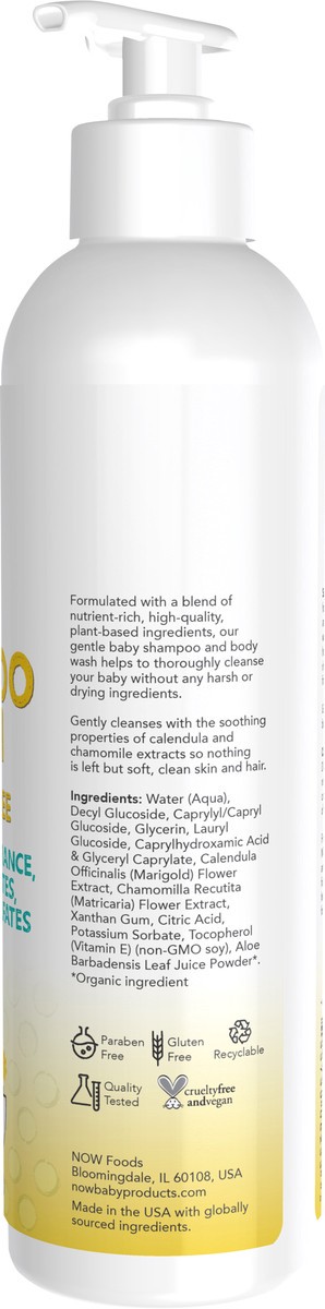 slide 6 of 9, NOW Baby Gentle Baby Shampoo & Wash, Fragrance Free - 8 fl. oz., 8 fl oz
