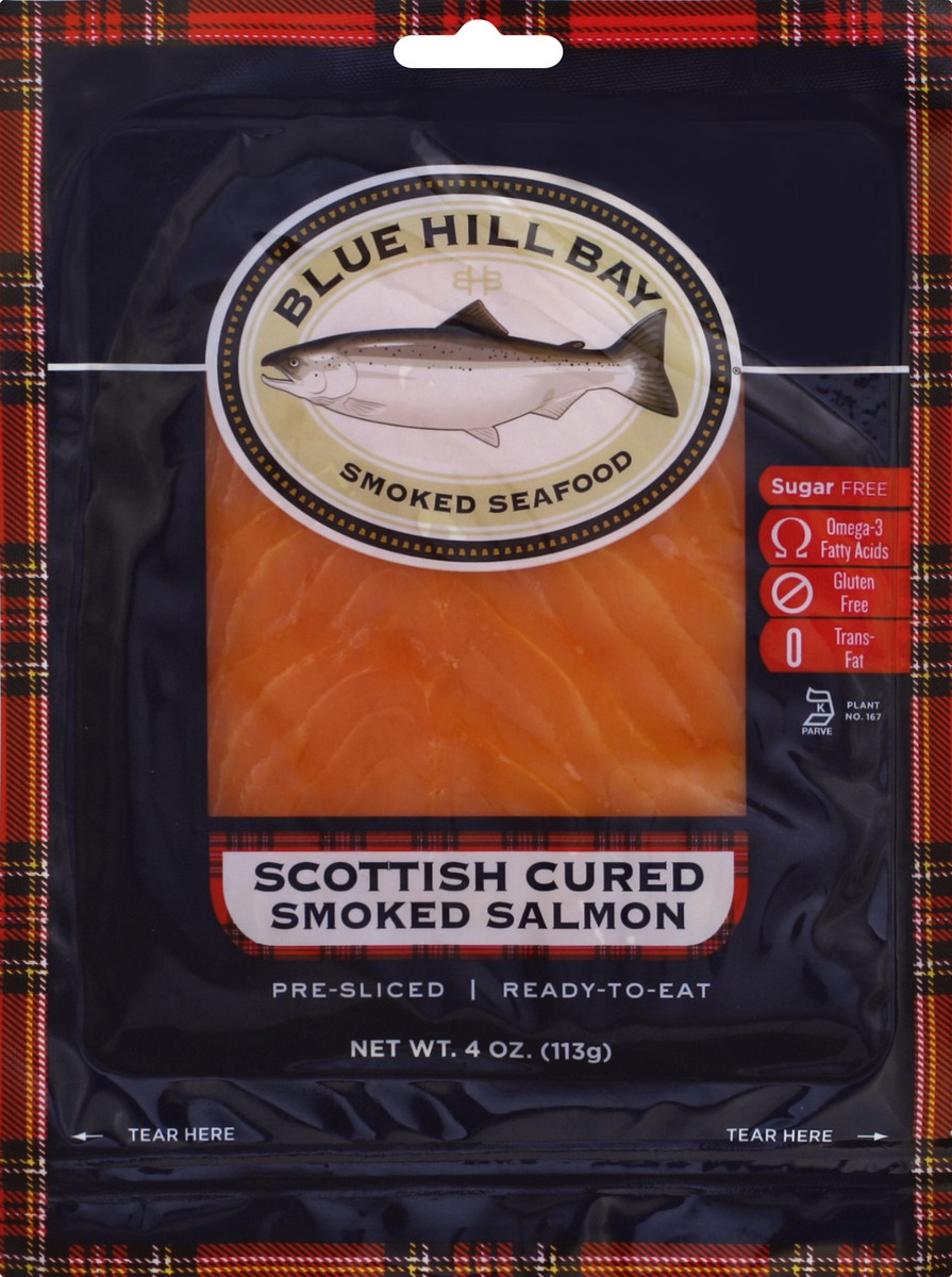 slide 1 of 3, Blue Hill Bay Salmon Smoked Scottish - 4 Oz, 4 oz