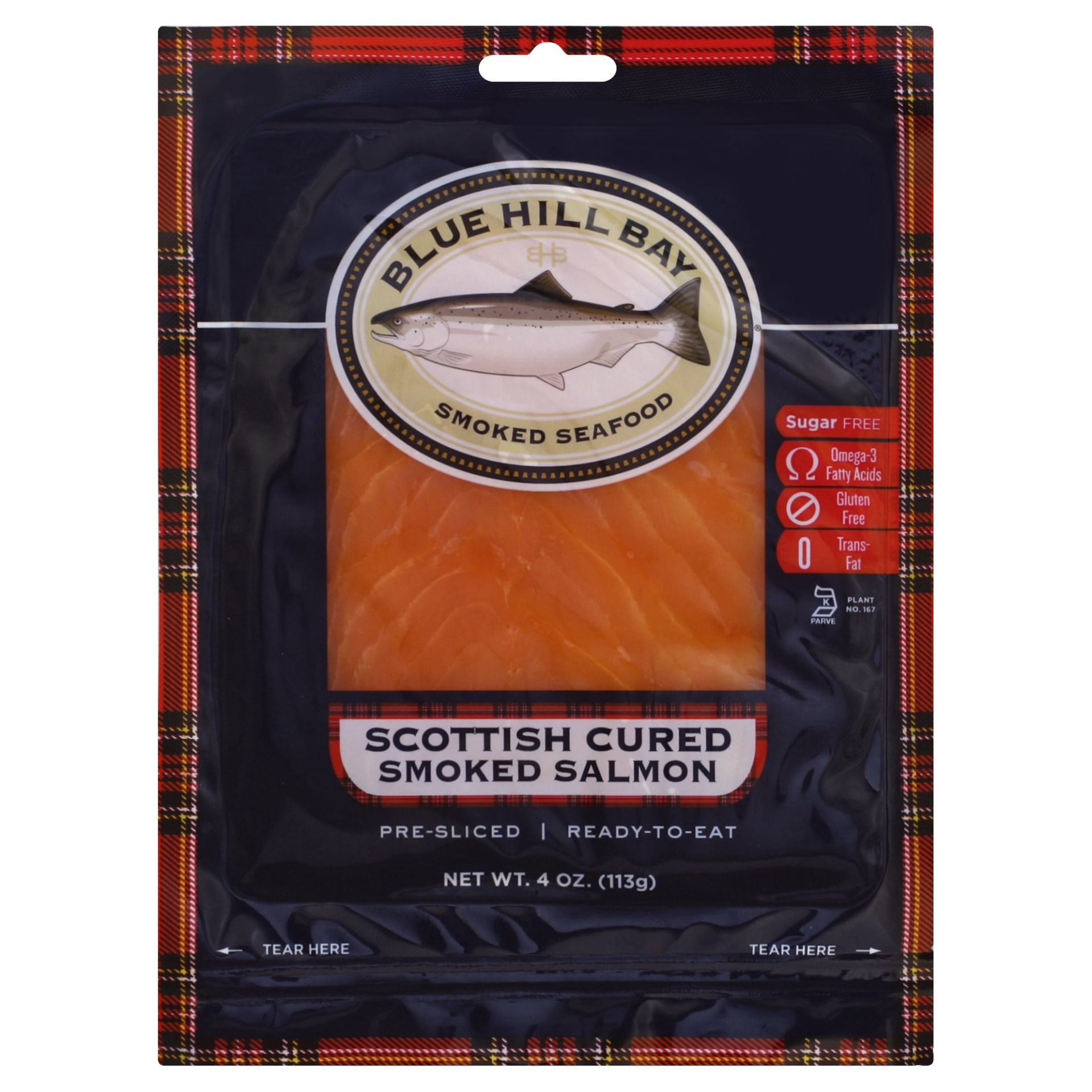 slide 1 of 6, Blue Hill Bay Scottish Style Smoked Salmon, 4 oz