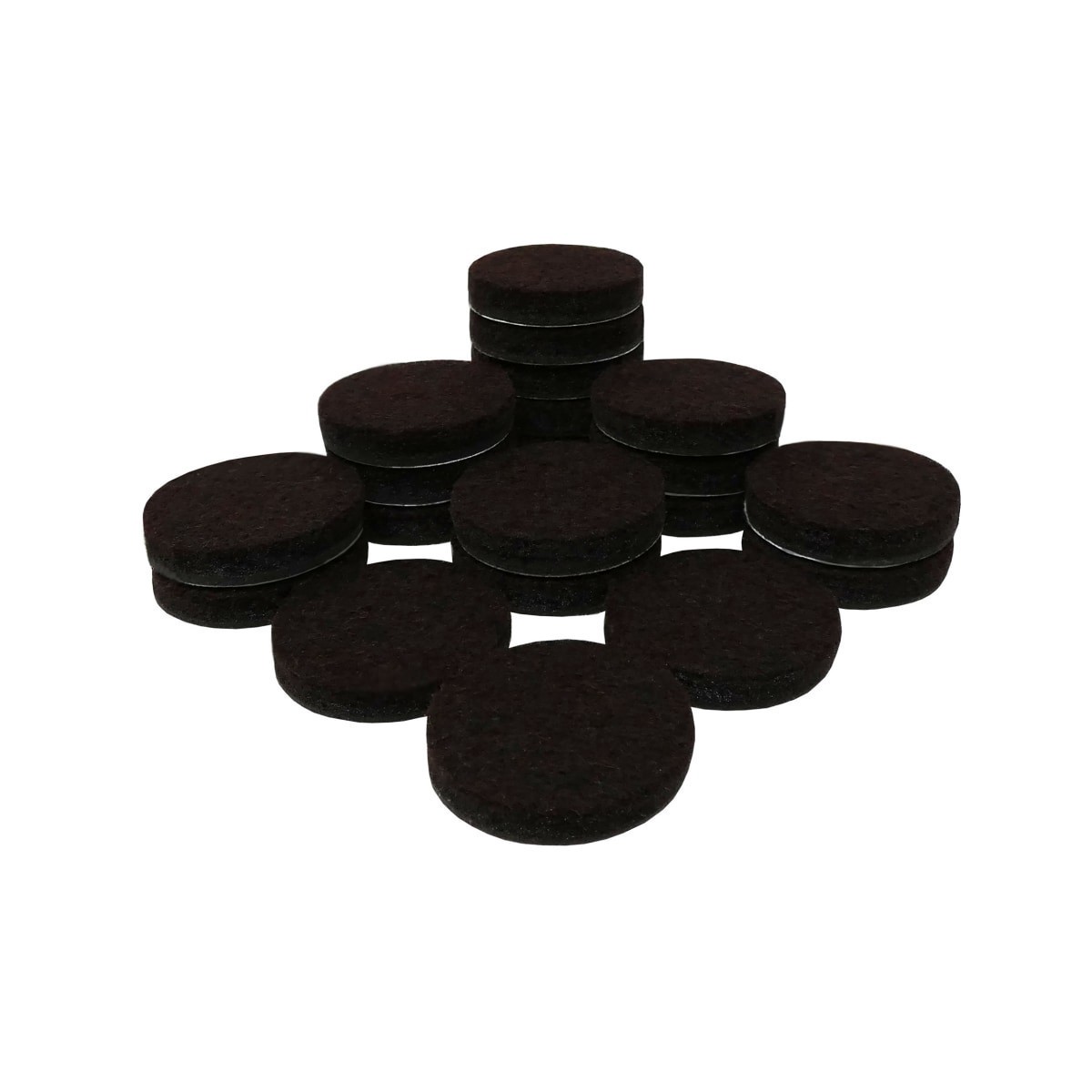 slide 1 of 29, Super Sliders 3/4" Round Heavy-Duty Felt Furniture Pads, Brown, 20 ct