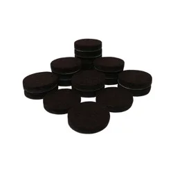 Super Sliders 3/4" Round Heavy-Duty Felt Furniture Pads, Brown