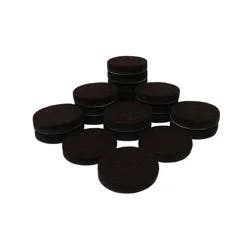 Super Sliders 3/4" Round Heavy-Duty Felt Furniture Pads, Brown