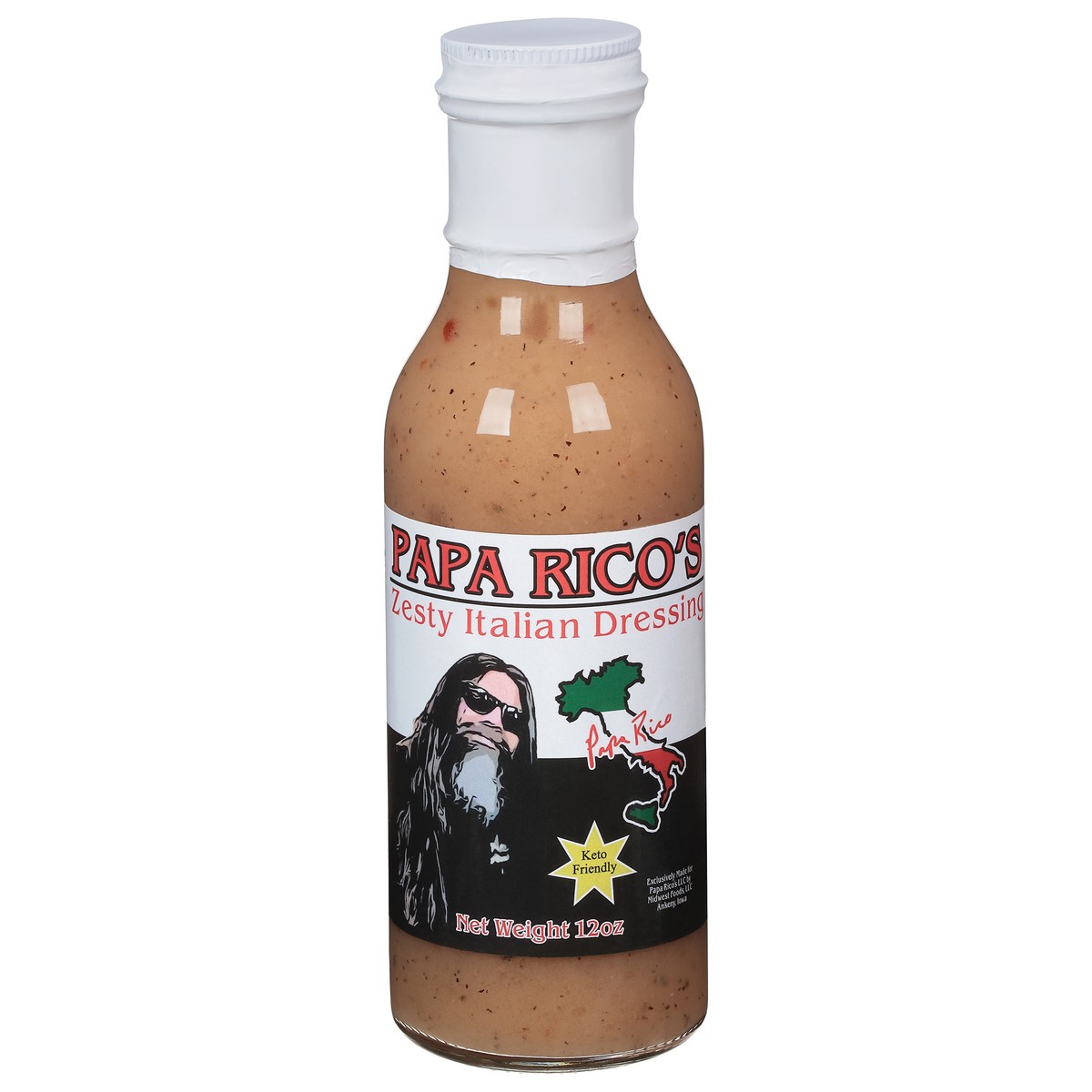 slide 7 of 14, Papa Rico's Zesty Italian Dressing 12 oz, 12 oz