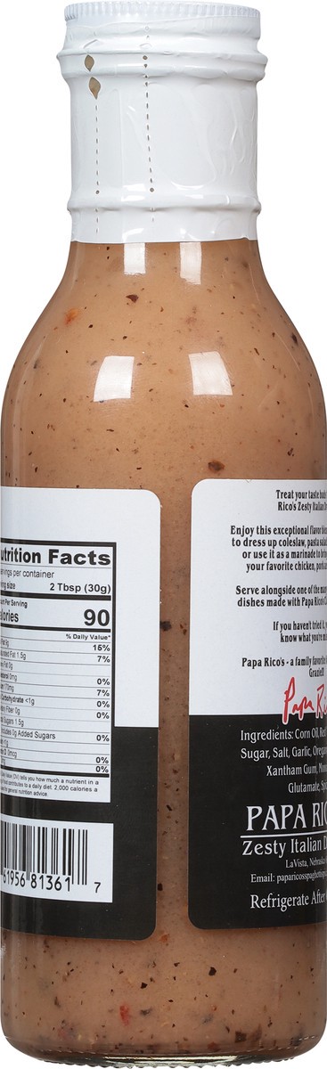 slide 6 of 14, Papa Rico's Zesty Italian Dressing 12 oz, 12 oz