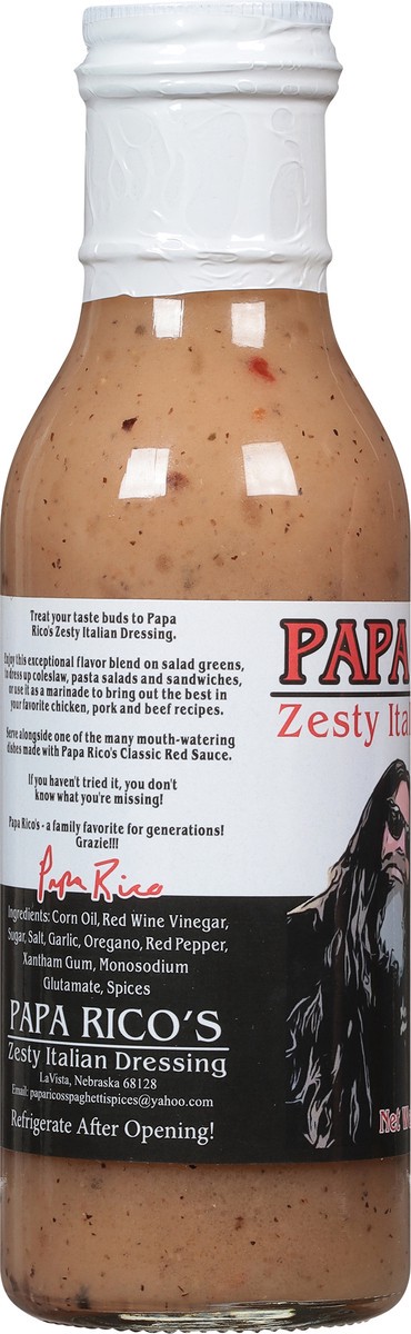 slide 3 of 14, Papa Rico's Zesty Italian Dressing 12 oz, 12 oz