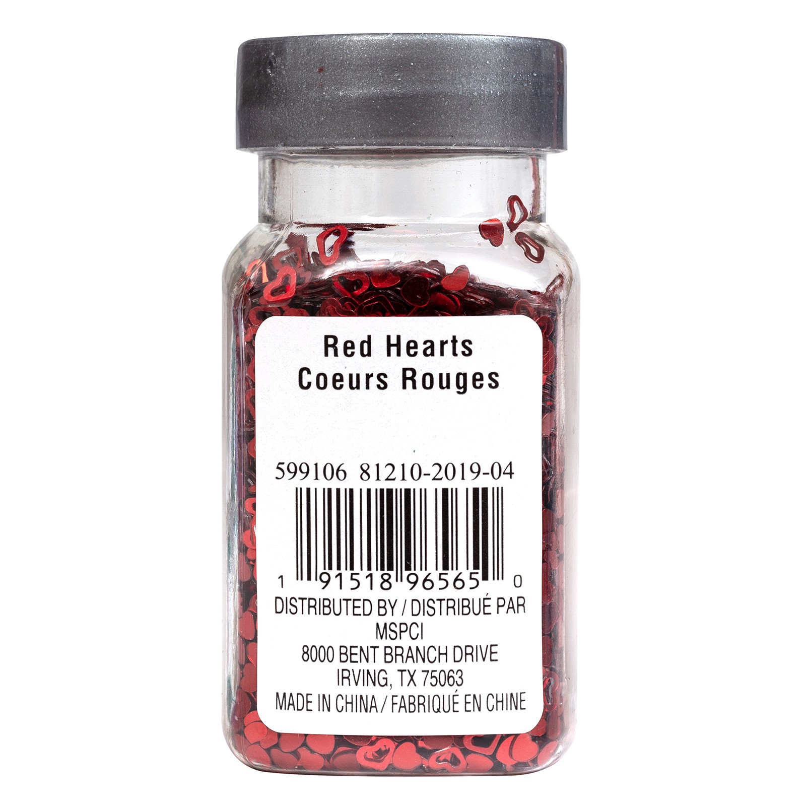 slide 3 of 3, Open & Closed Heart Shaped Glitter By Recollections, 1 oz