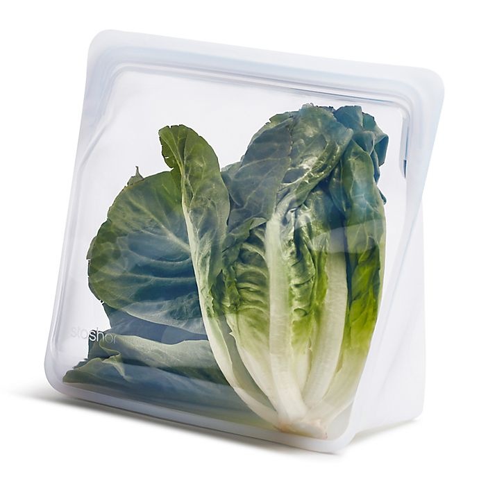 slide 1 of 1, Stasher Stand-Up Silicone Reusable Food Storage Bag - Clear, 104 oz