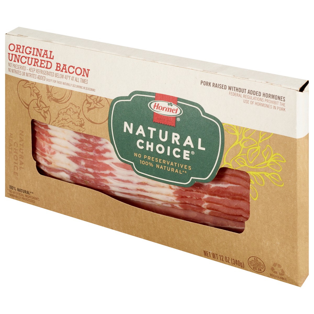 slide 6 of 9, HORMEL NATURAL CHOICE Bacon, 12 oz