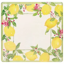 Caspari Limoncello Dinner Plates, 8 ea